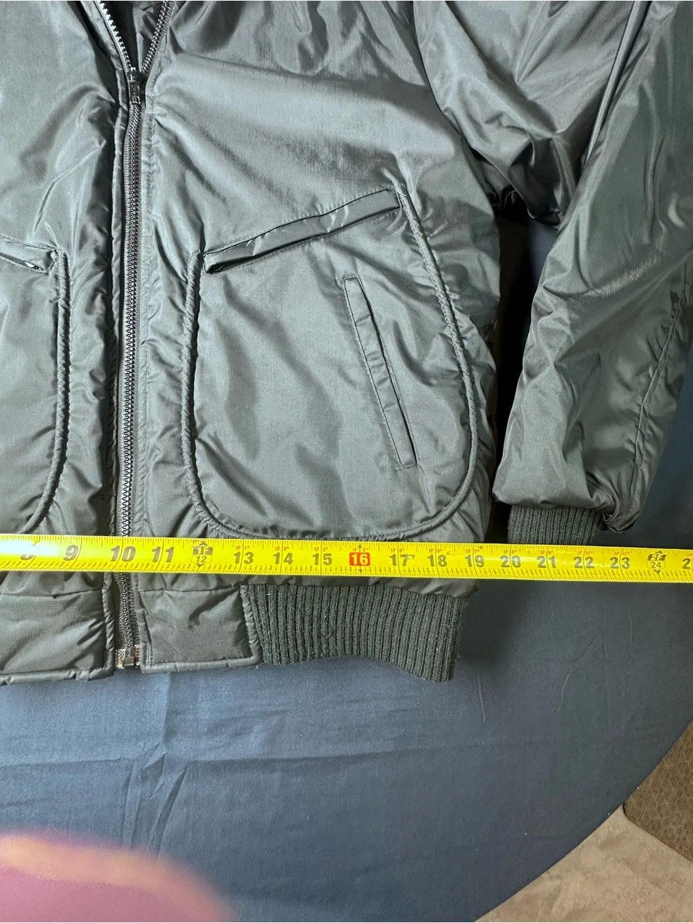 Men's Military-Style Olive Green Field Jacket - Unbranded